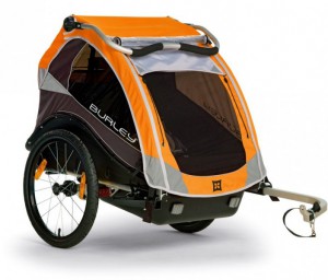 burley-fietskar-cub-met-cover-oranje