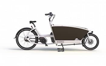 Elektrische bakfiets Urban wit -