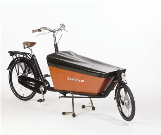 Dekzeil cargobike long zwart