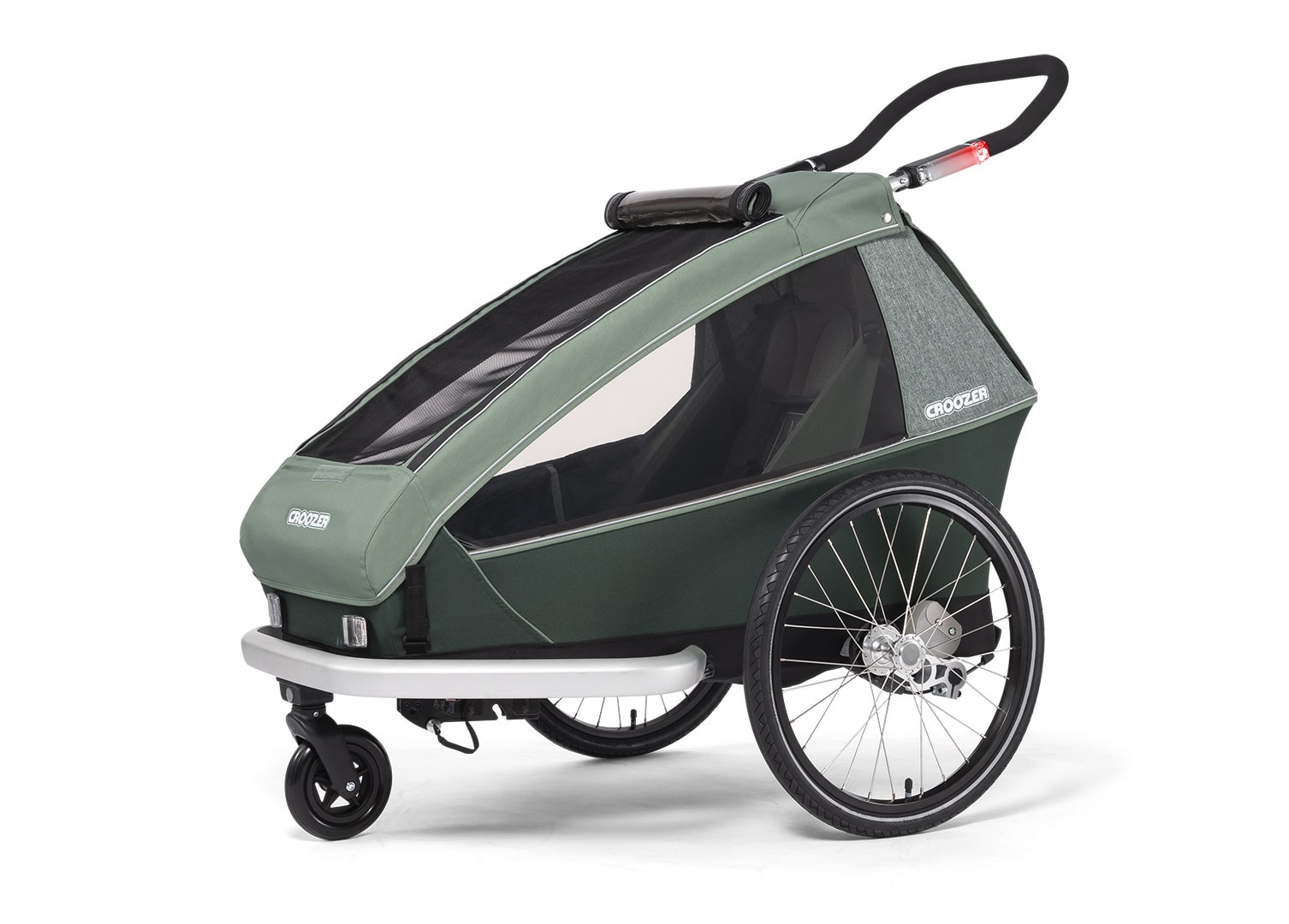 Croozer Vaaya 1 fietskar - Jungle Groen -