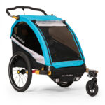 Fietskar Burley D'Lite X Double 2 Kind Aqua