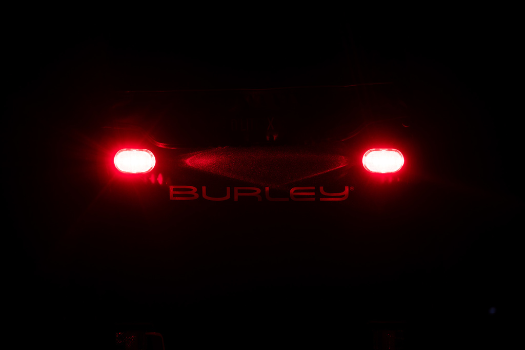 Burley achterlicht in het donker