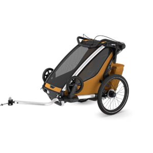 Thule-Chariot-Sport-2-enkel-natuurlijk-goud-fietskar-1